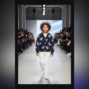 New! -Burberry Wool Blend Cardigan 6Y